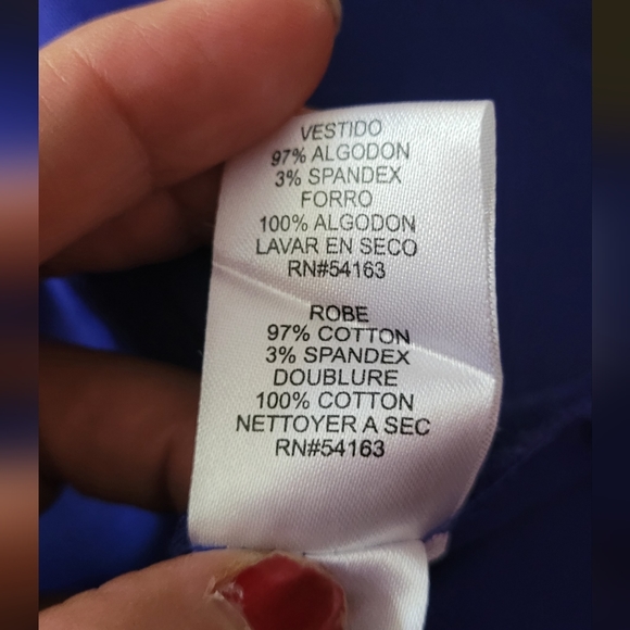 Jessica Simpson Halter/Flare Blue Dress US2 - Picture 8 of 8